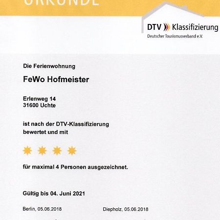Ferienwohnung Uchte Exteriör bild