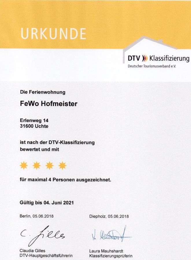 Ferienwohnung Uchte Exteriör bild